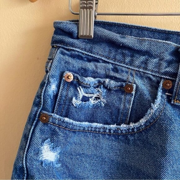 Abercrombie & Fitch The Boyfriend Short Distressed Size 29 Festival BOHO Coastal - Picture 4 of 16